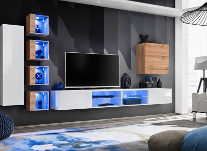 Wohnwand Designer Schrank Wand Regale Sideboard Wandschrank Wohnzimmermöbel